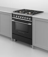 Fisher & Paykel OR30SCG6B1 30-inch Classic Dual Fuel Range, Black - Image 5