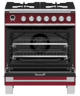 Fisher & Paykel OR30SCG6R1 30-inch Classic Dual Fuel Range, Red - Image 6