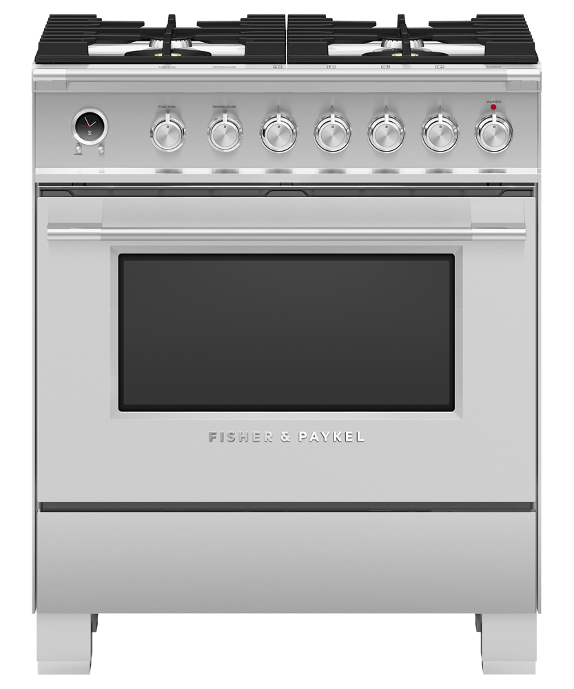 Fisher & Paykel OR30SCG6X1 30-inch Classic Dual Fuel Range, Stainless Steel - Image 1