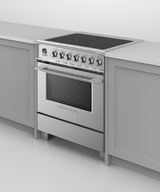 Fisher & Paykel OR30SCI6X1 range in kitchen, cooktop detail