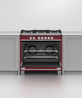 Fisher & Paykel OR36SCG4R1 range in kitchen with cookware