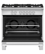 Fisher & Paykel OR36SCG4W1 range angled studio view