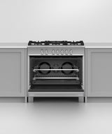 Fisher & Paykel OR36SCG4X1 range in kitchen with cookware