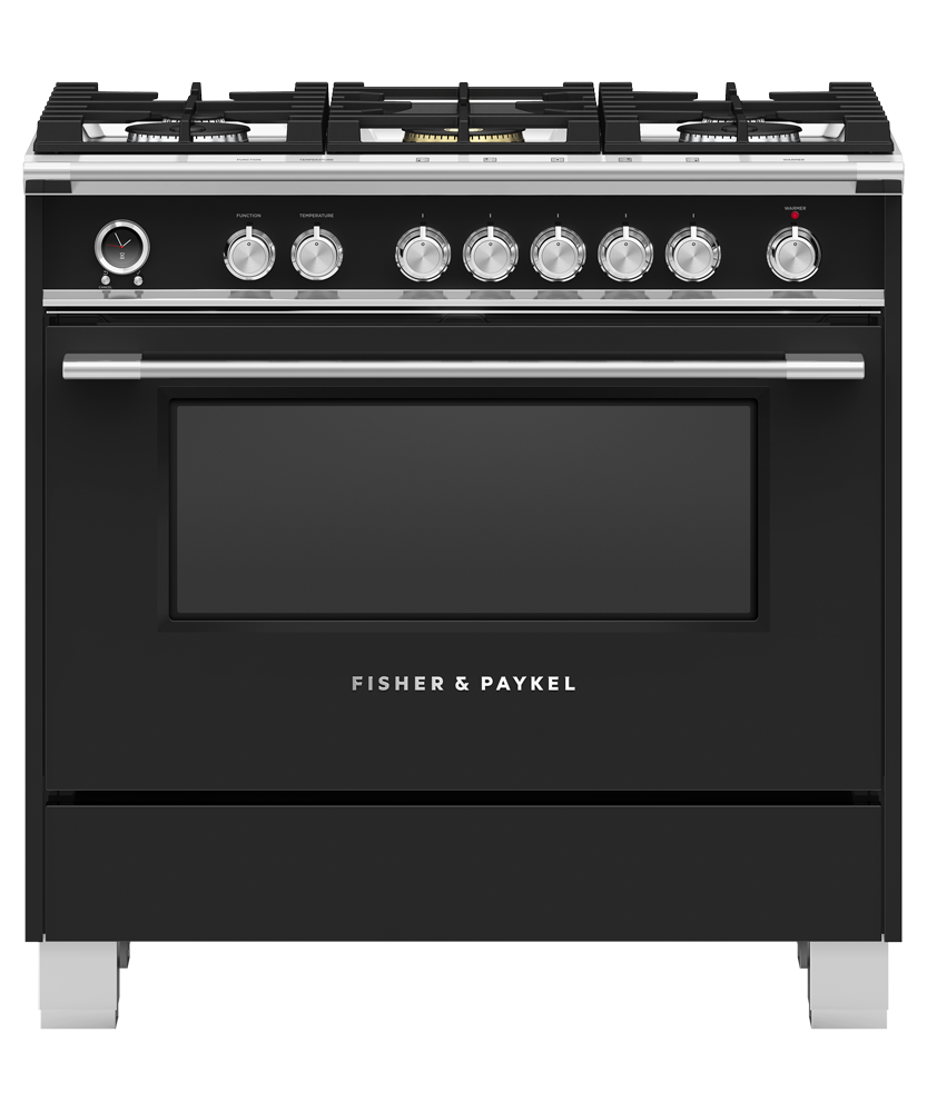Fisher & Paykel OR36SCG6B1 36-inch Classic Dual Fuel Range, Black - Image 1