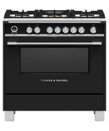 Fisher & Paykel OR36SCG6B1 36-inch Classic Dual Fuel Range, Black - Image 1