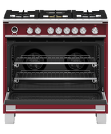 Fisher & Paykel OR36SCG6R1 36-inch Classic Dual Fuel Range, Red - Image 6