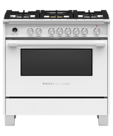 Fisher & Paykel OR36SCG6W1 36-inch Classic Dual Fuel Range, White - Image 1