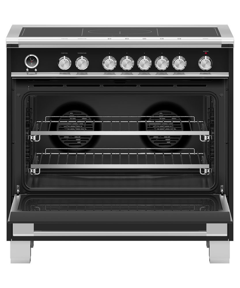 Fisher & Paykel OR36SCI6B1 range angled studio view