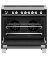 Fisher & Paykel OR36SCI6B1 range angled studio view