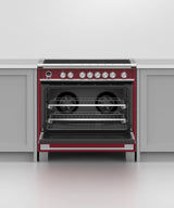 Fisher & Paykel OR36SCI6R1 range in kitchen with cookware
