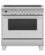 Fisher & Paykel OR36SCI6X1 36 inch Classic Induction Range in stainless steel - front studio view