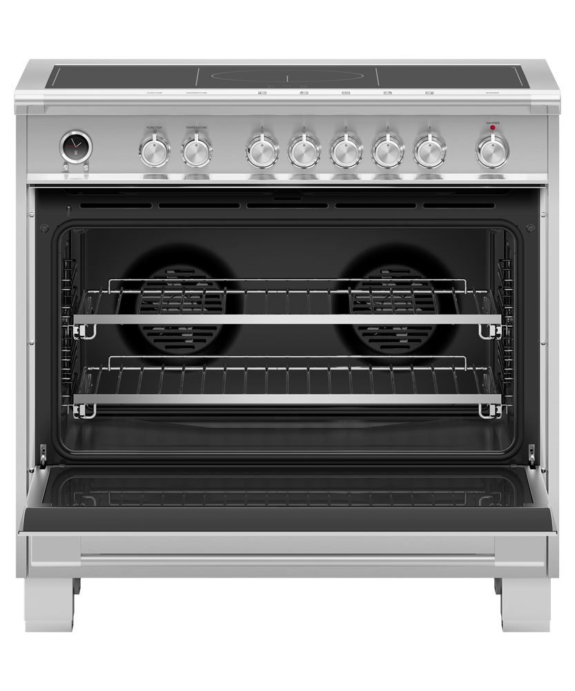 Fisher & Paykel OR36SCI6X1 range angled studio view