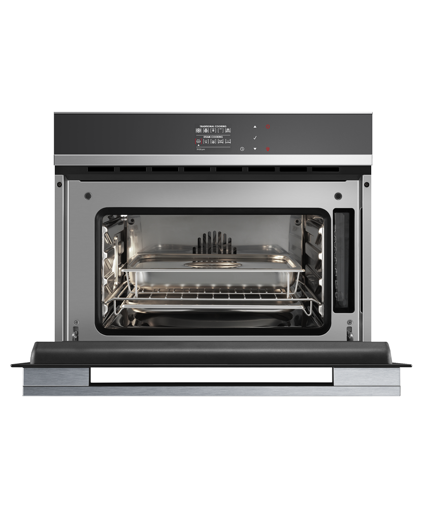 Fisher & Paykel OS24NDB1 Contemporary Compact Combi-Steam Oven - Angle View