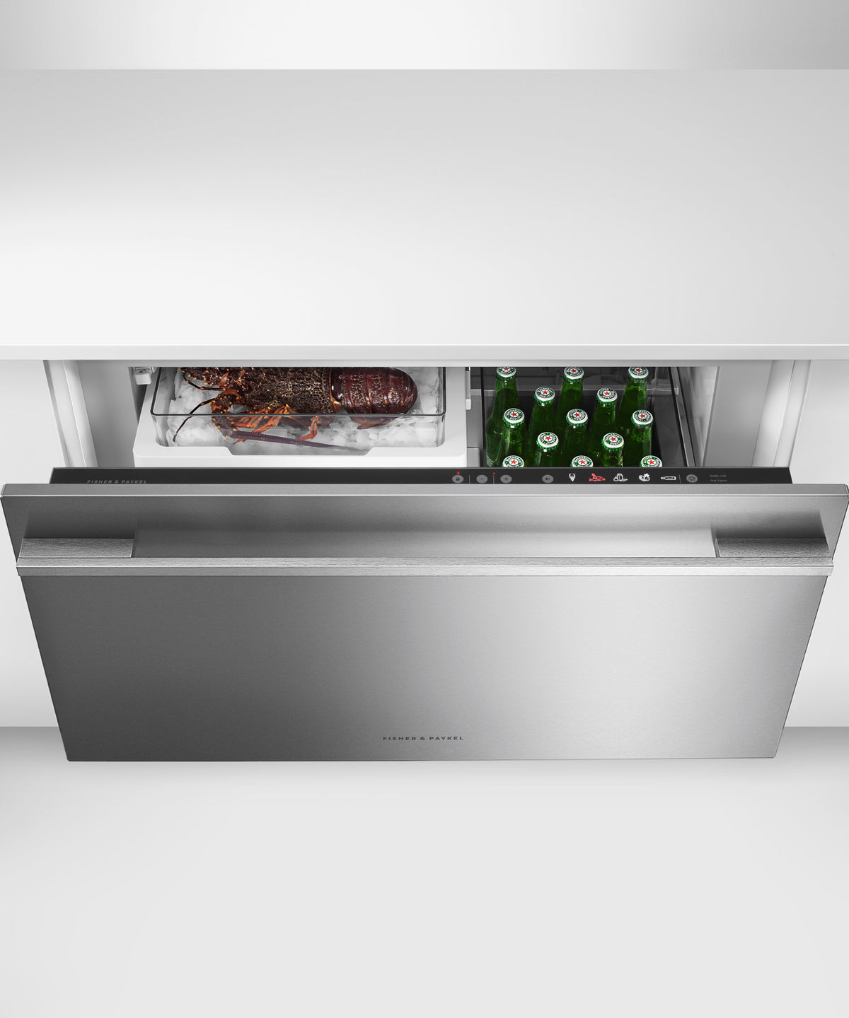 Fisher & Paykel 36 inch Series 9 Integrated CoolDrawer installed in kitchen cabinetry