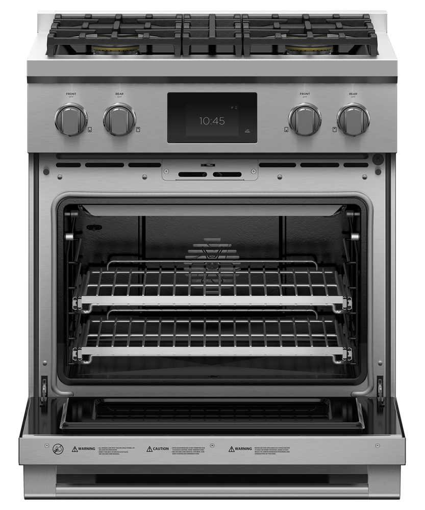 Fisher & Paykel RDV3-304-N 30-inch Professional Dual Fuel 4 Burner Range, Natural Gas - Image 2
