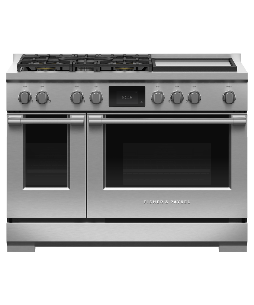 Fisher & Paykel RDV3-485GD-L 48-inch Professional Dual Fuel Range with Griddle, LPG - Image 1