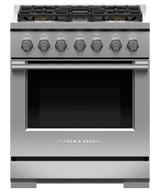 Fisher & Paykel RGV3-305-L 30-inch Professional 5 Burner Gas Range - Front View