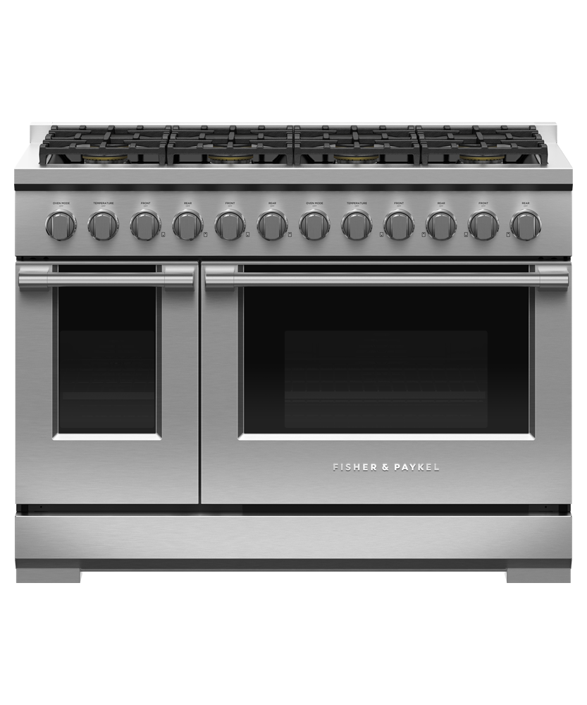 Fisher & Paykel RGV3-488N 48-inch Professional 8 Burner Gas Range - Front View