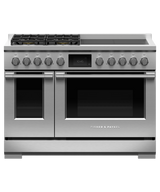 Fisher & Paykel RHV3-484-L 48" Series 11 Professional Dual Fuel 4 Burner + 4 Zone Induction Self-Cleaning Range, LPG - Front View