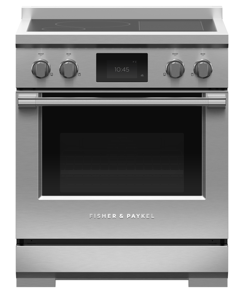 Fisher & Paykel RIV3-304 30 inch Professional Induction Range - front studio view