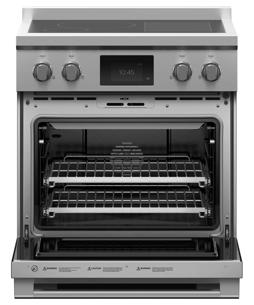 Fisher & Paykel RIV3-304 range angled studio view