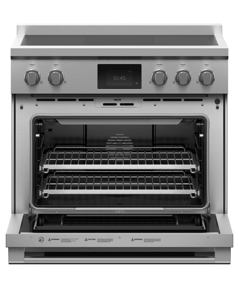 Fisher & Paykel RIV3-365 range angled studio view