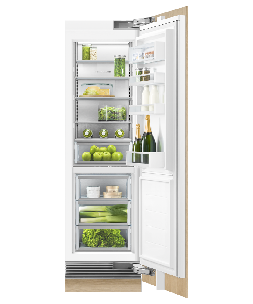 Fisher & Paykel RS2484SRHK1 column refrigerator open door studio view
