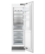 Fisher & Paykel RS2484SRHK1 column refrigerator with panel, angled view