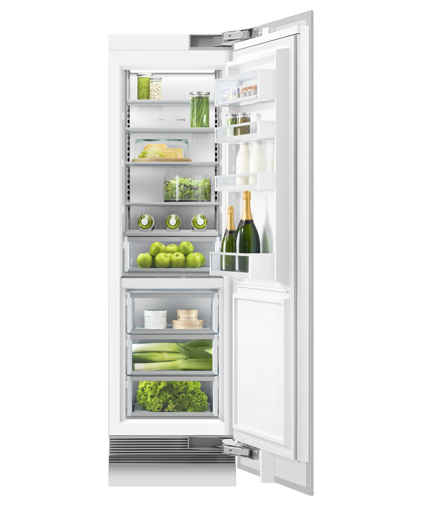 Fisher & Paykel RS2484SRHK1 column refrigerator with panel, open door view