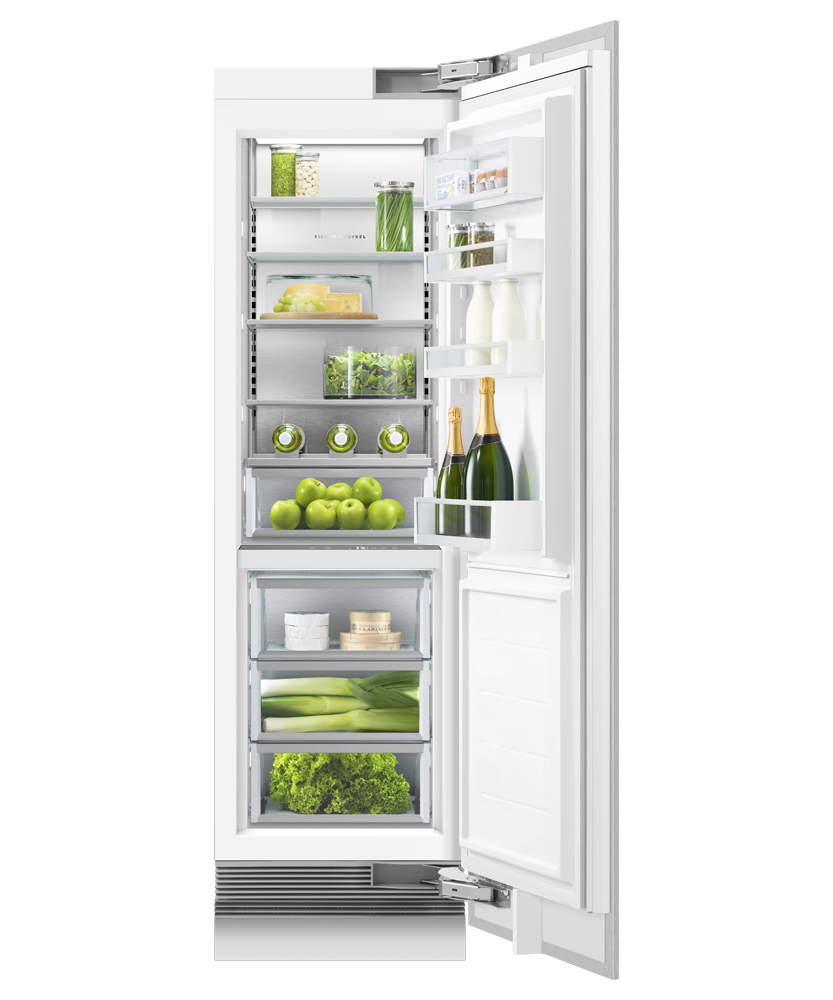 Fisher & Paykel RS2484SRK1 column refrigerator with panel, open door view