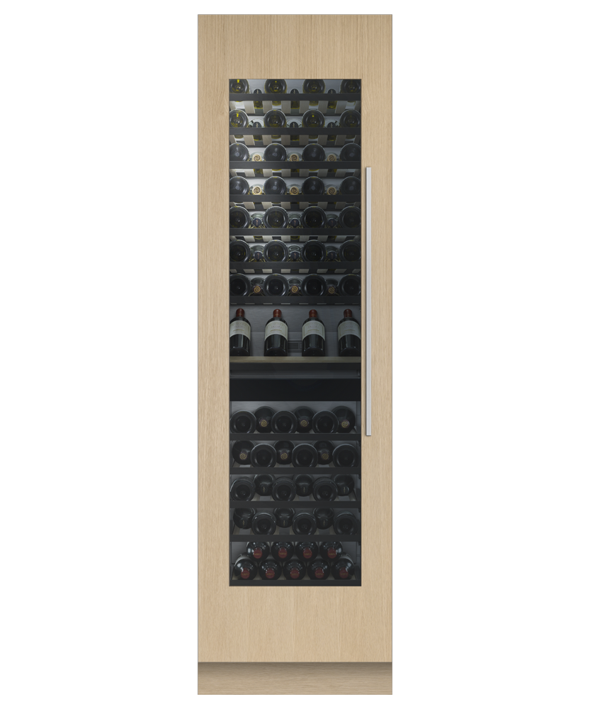 Fisher & Paykel RS2484VL2K1 24 inch column wine cabinet - front studio view