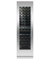 Fisher & Paykel RS2484VL2K1 wine cabinet with panel, front view