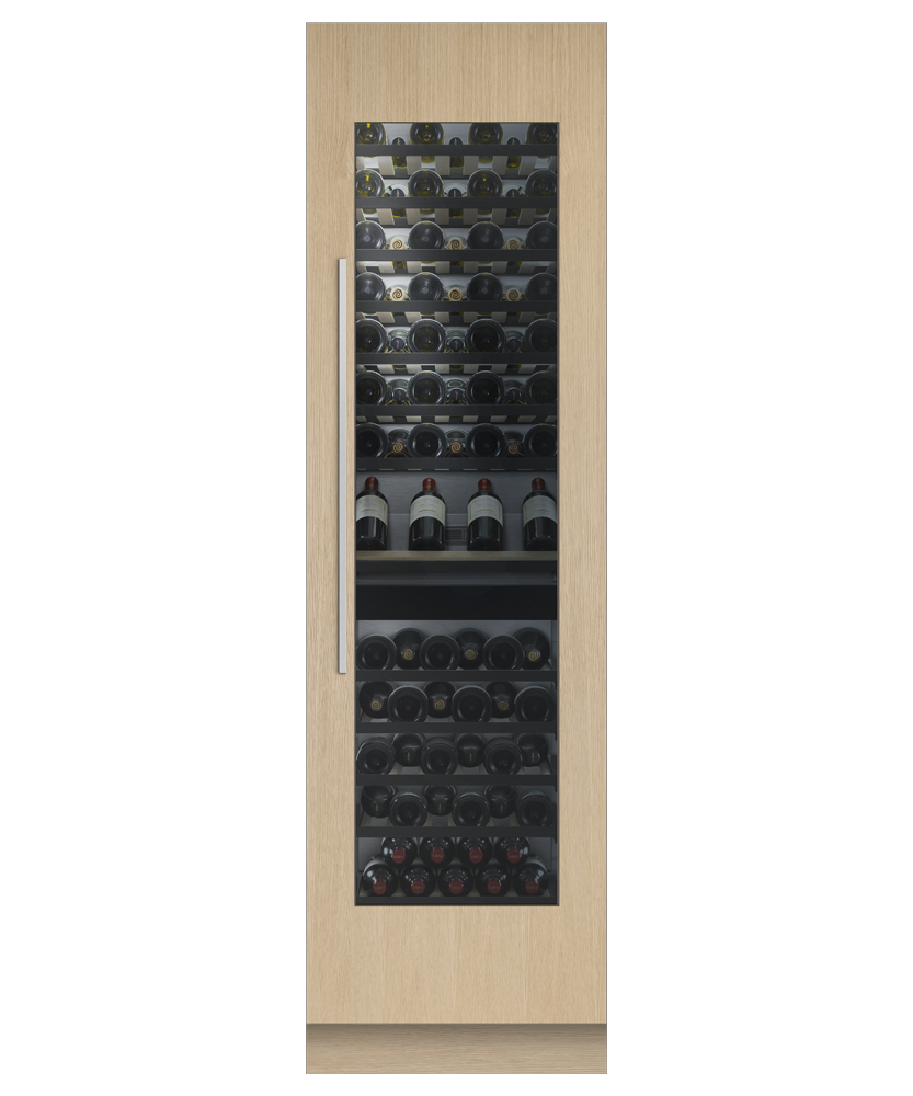 Fisher & Paykel RS2484VR2K1 24 inch column wine cabinet - front studio view