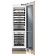 Fisher & Paykel RS2484VR2K1 wine cabinet angled studio view
