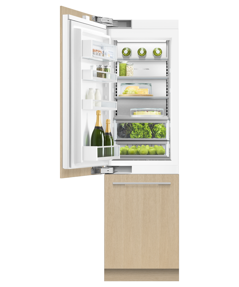 Fisher & Paykel RS2484WLUK1 24" Series 9 Integrated Column Refrigerator Freezer, Ice & Water, Panel Ready, Left Hinge - Detail View