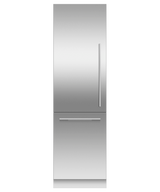 Fisher & Paykel RS2484WLUK1 24" Series 9 Integrated Column Refrigerator Freezer, Ice & Water, Panel Ready, Left Hinge - Front View