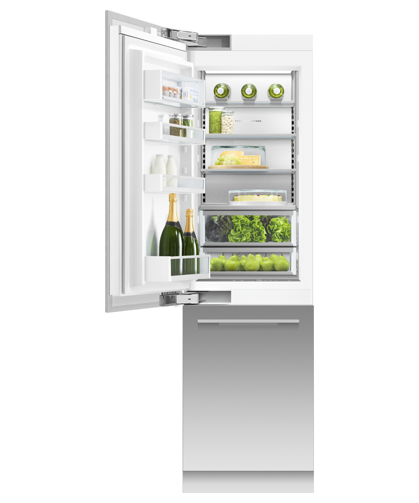 Fisher & Paykel RS2484WLUK1 24" Series 9 Integrated Column Refrigerator Freezer, Ice & Water, Panel Ready, Left Hinge - Detail View