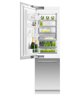 Fisher & Paykel RS2484WLUK1 24" Series 9 Integrated Column Refrigerator Freezer, Ice & Water, Panel Ready, Left Hinge - Detail View