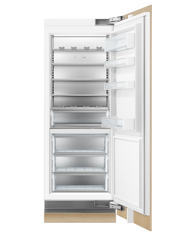 Fisher & Paykel RS3084SRHK1 column refrigerator angled studio view
