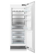 Fisher & Paykel RS3084SRHK1 column refrigerator with panel, angled view