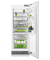 Fisher & Paykel RS3084SRHK1 column refrigerator with panel, open door view