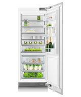 Fisher & Paykel RS3084SRK1 column refrigerator with panel, open door view