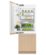 Fisher & Paykel RS3084WLUK1 30" Series 9 Integrated Column Refrigerator Freezer, Ice & Water, Panel Ready, Left Hinge - Detail View