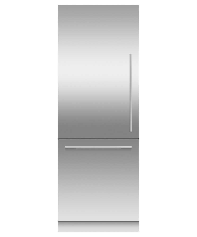 Fisher & Paykel RS3084WLUK1 30" Series 9 Integrated Column Refrigerator Freezer, Ice & Water, Panel Ready, Left Hinge - Front View