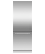 Fisher & Paykel RS3084WLUK1 30" Series 9 Integrated Column Refrigerator Freezer, Ice & Water, Panel Ready, Left Hinge - Front View