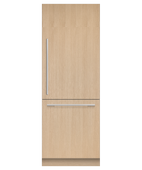 Fisher & Paykel RS3084WRUK1 30" Series 9 Integrated Column Refrigerator Freezer, Ice & Water, Panel Ready, Right Hinge - Front View