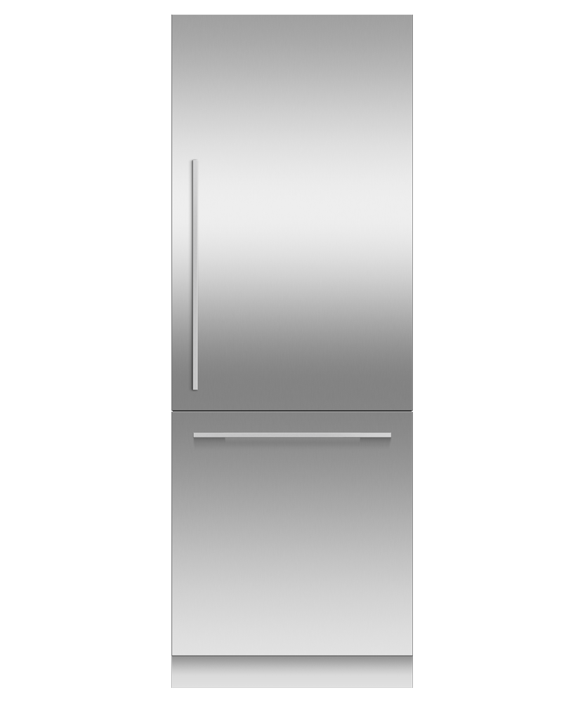 Fisher & Paykel RS3084WRUK1 30" Series 9 Integrated Column Refrigerator Freezer, Ice & Water, Panel Ready, Right Hinge - Front View