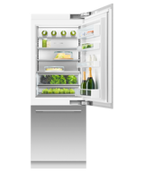 Fisher & Paykel RS3084WRUK1 30" Series 9 Integrated Column Refrigerator Freezer, Ice & Water, Panel Ready, Right Hinge - Detail View