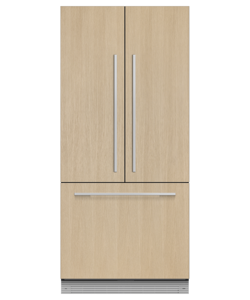 Fisher & Paykel 32 inch Series 7 Integrated French Door Refrigerator Freezer, panel ready, front view