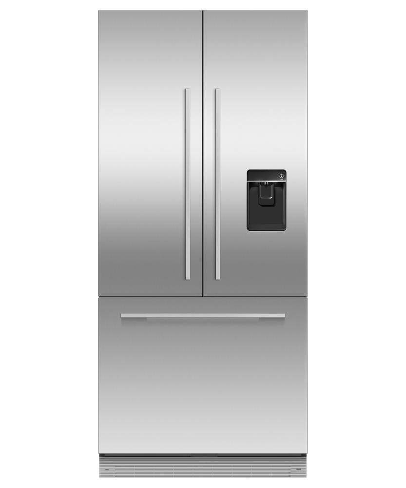 Fisher & Paykel 32 inch Series 7 Integrated French Door Refrigerator Freezer, panel ready, front view